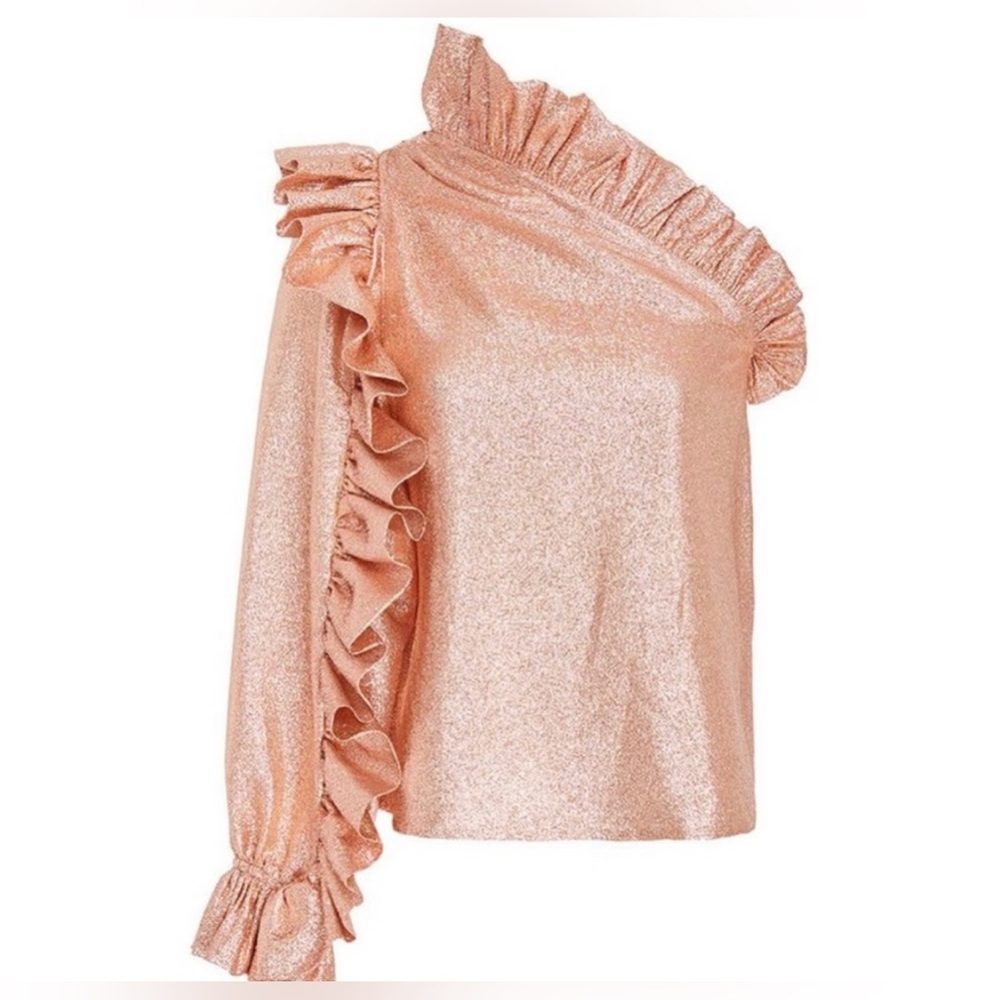 Ulla Johnson One Shoulder Ruffle Top